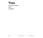 Whirlpool WDF110PABB3 cover sheet diagram