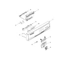 Whirlpool WDF110PABT3 control panel and latch parts diagram