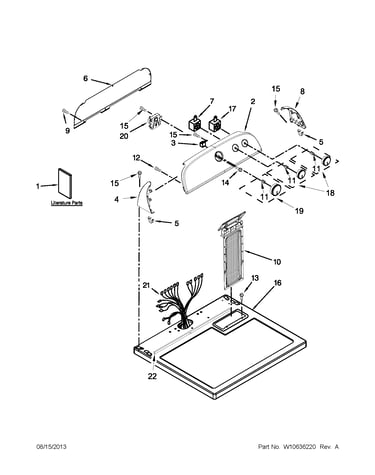 Top and console parts