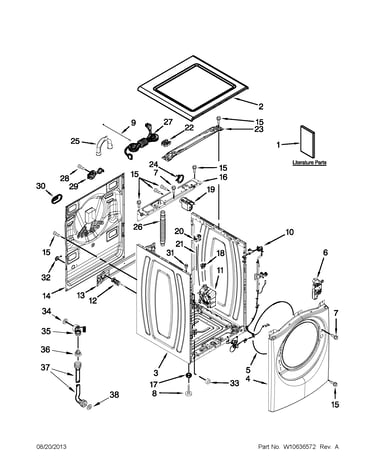 Top and cabinet parts