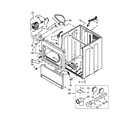 Whirlpool WGD5810BW0 cabinet parts diagram