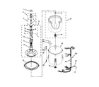 Whirlpool WTW4850BW0 basket and tub parts diagram