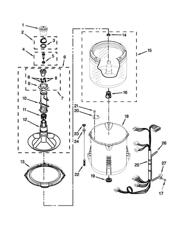Basket and tub parts
