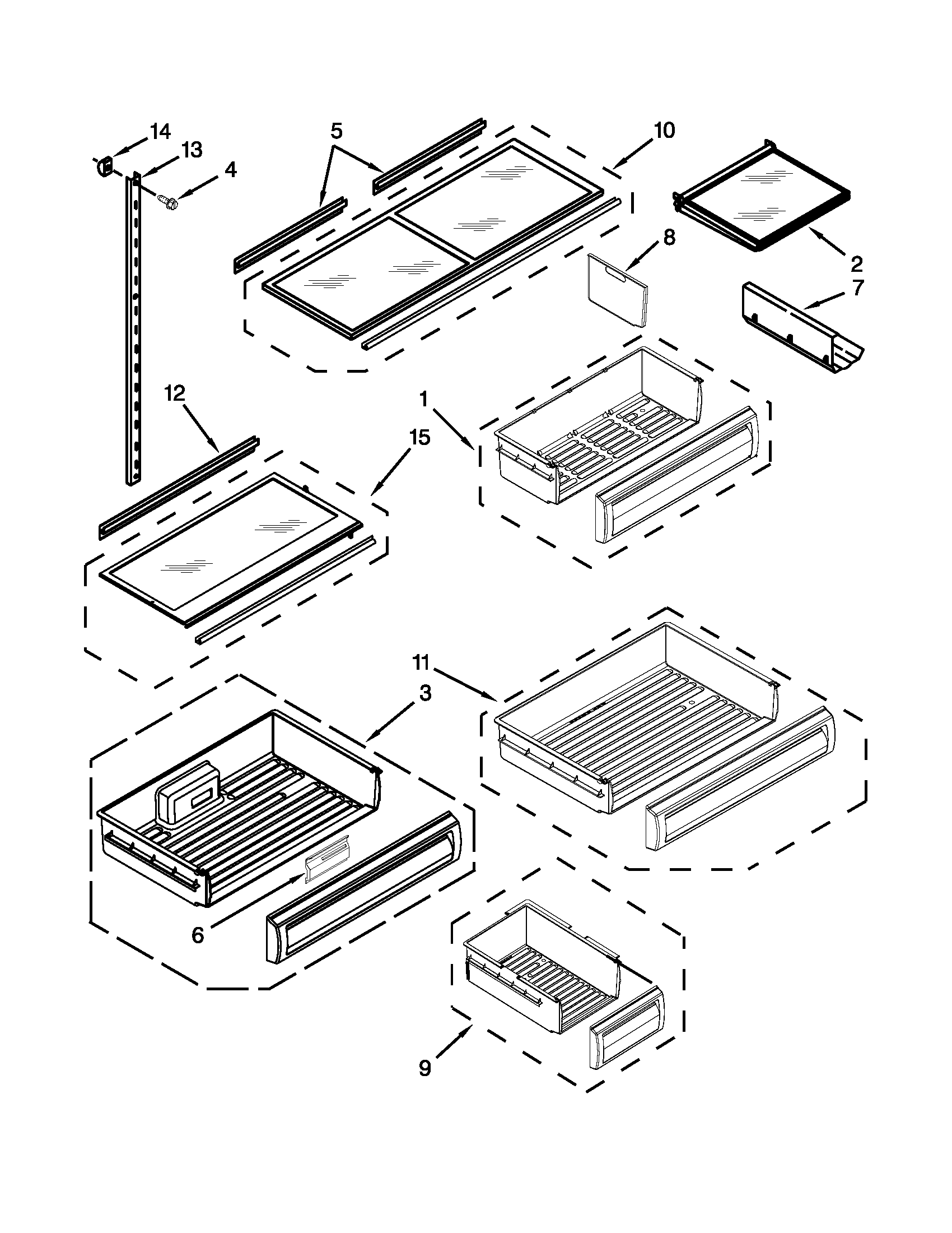 Shelf parts