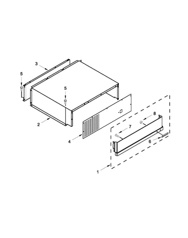 Top grille and unit cover parts
