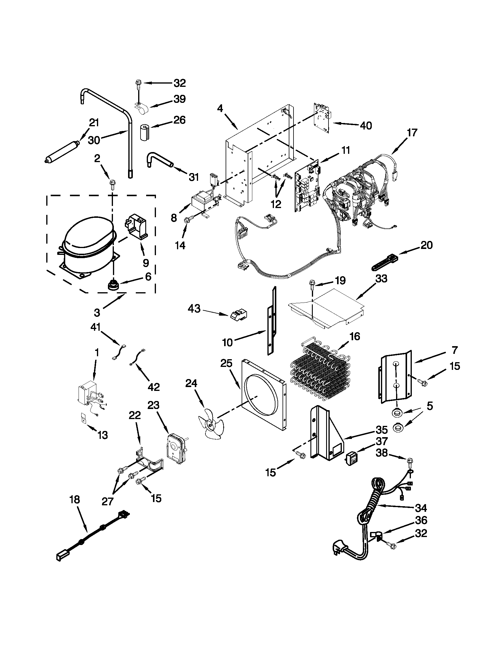 Upper unit parts
