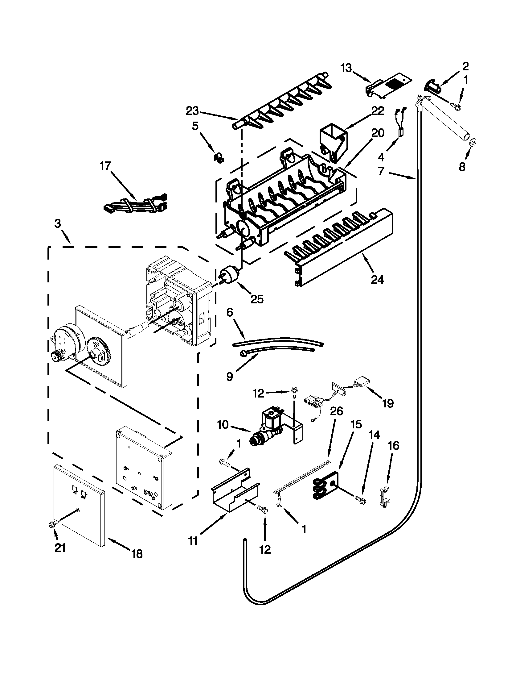 Ice maker parts
