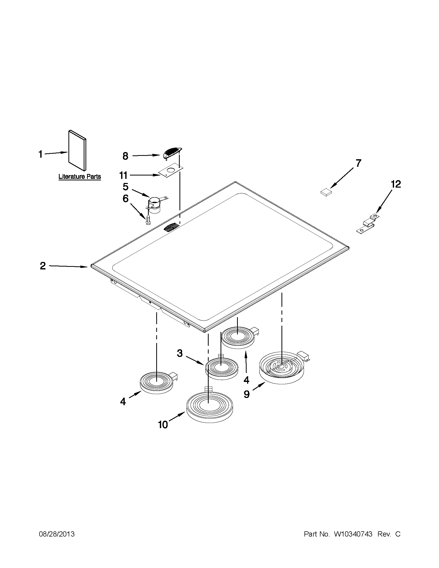 Cooktop parts
