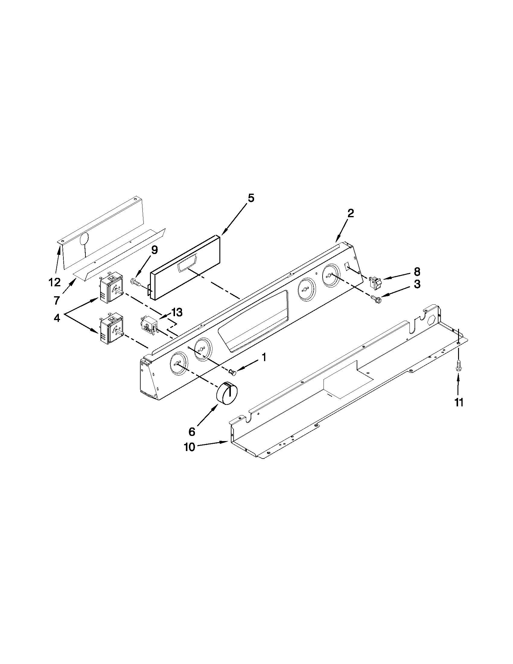 Control panel parts