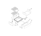 Jenn-Air JESS8860CCS01 drawer & rack parts diagram