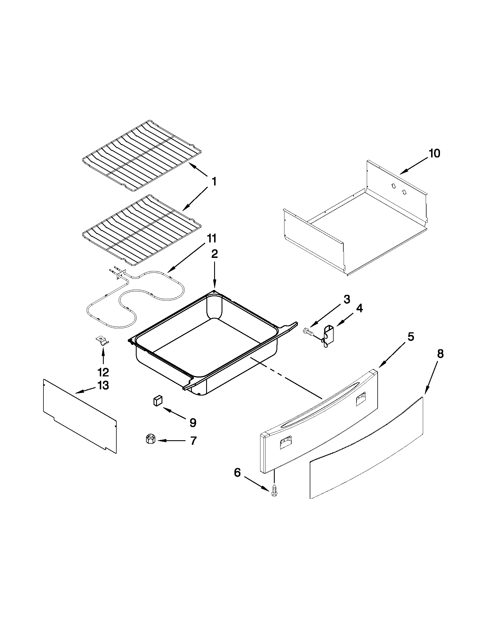 Drawer & rack parts