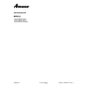 Amana ASD2275BRW00 cover sheet diagram