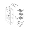 Amana ASD2275BRW00 freezer liner parts diagram