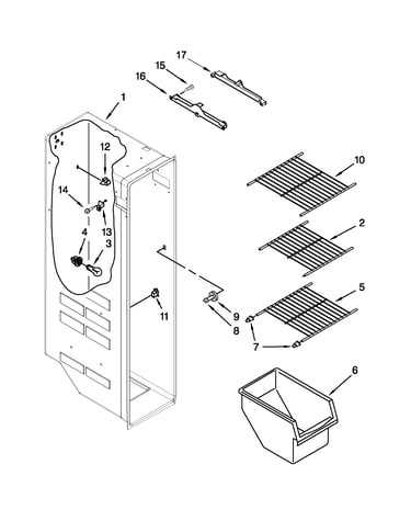 Freezer liner parts