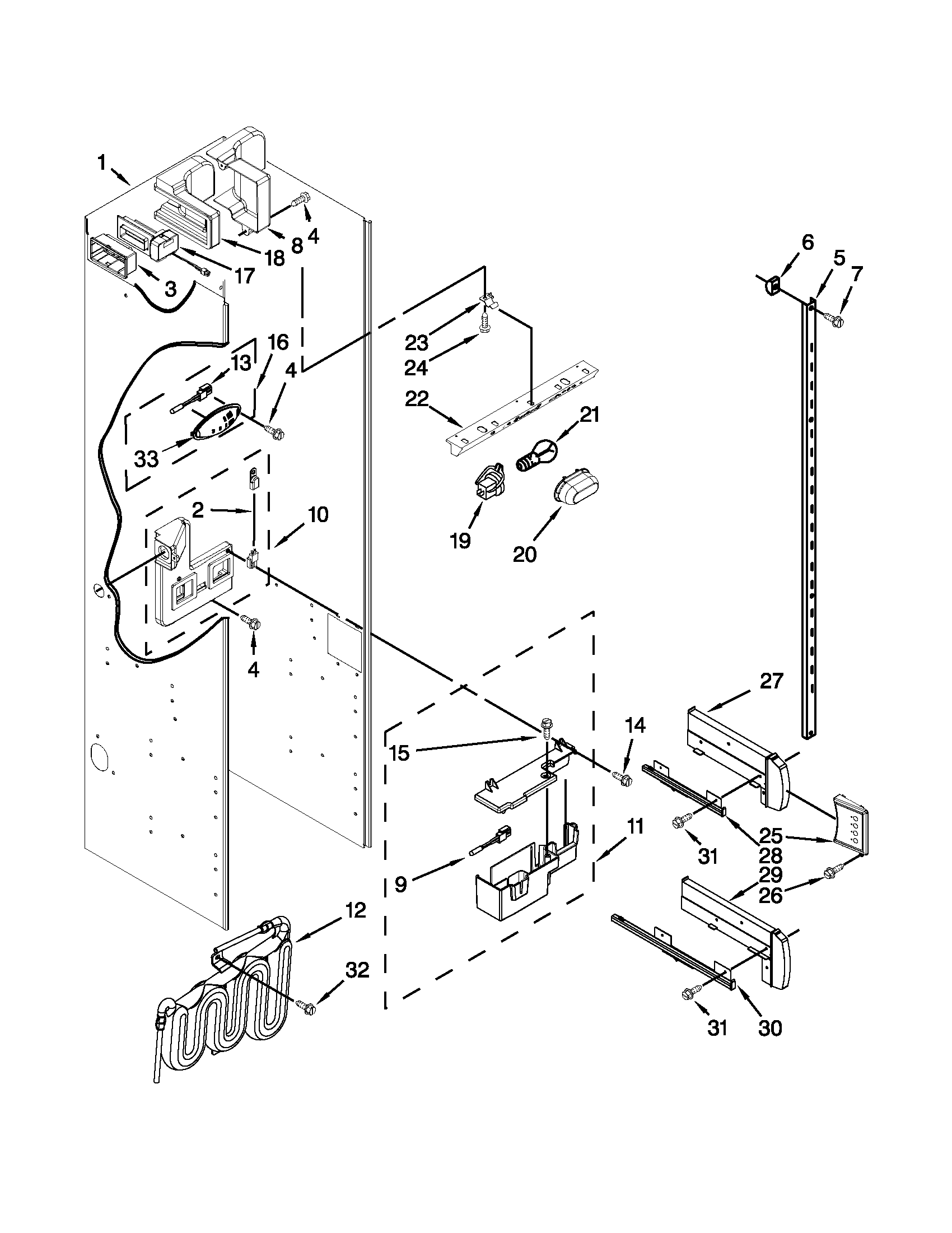 Refrigerator liner parts