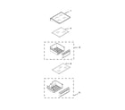 Jenn-Air JS42SEDUDW15 refrigerator shelf parts diagram