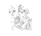 Maytag YMEDX500BW0 bulkhead parts diagram