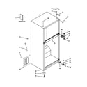 Whirlpool W8RXCGFXS02 cabinet parts diagram