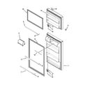 Whirlpool W8RXCGFXS02 door parts diagram