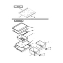 Whirlpool W8RXCGFXS02 shelf parts diagram