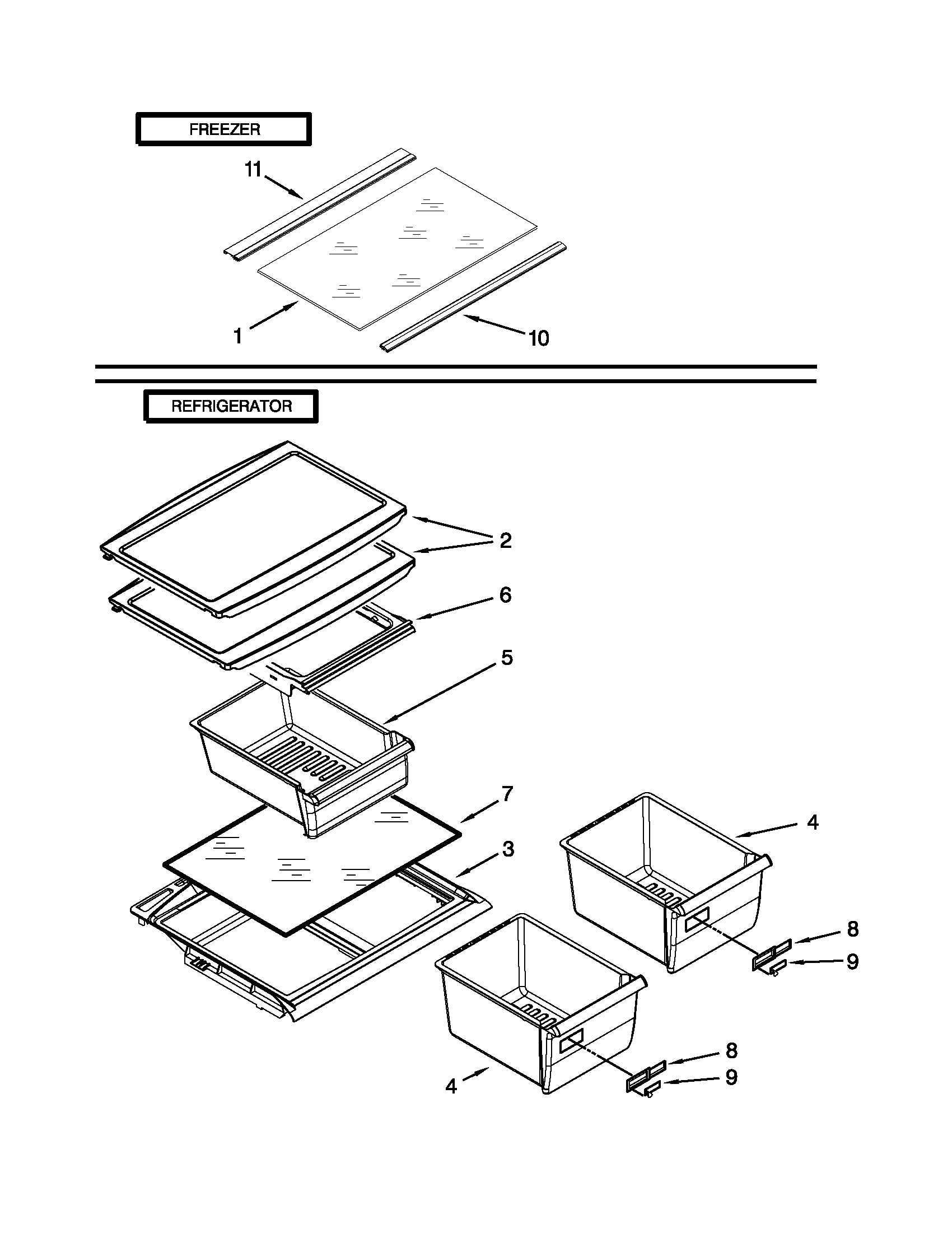 Shelf parts