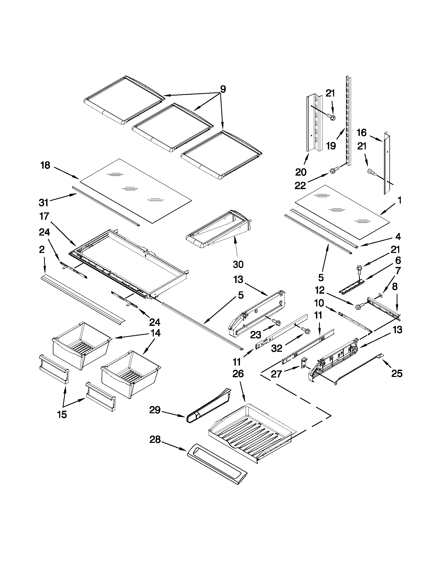 SHELF PARTS