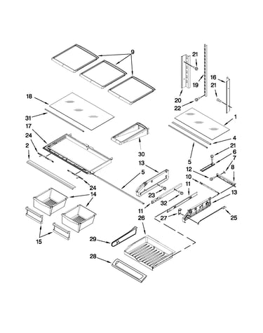 Shelf parts