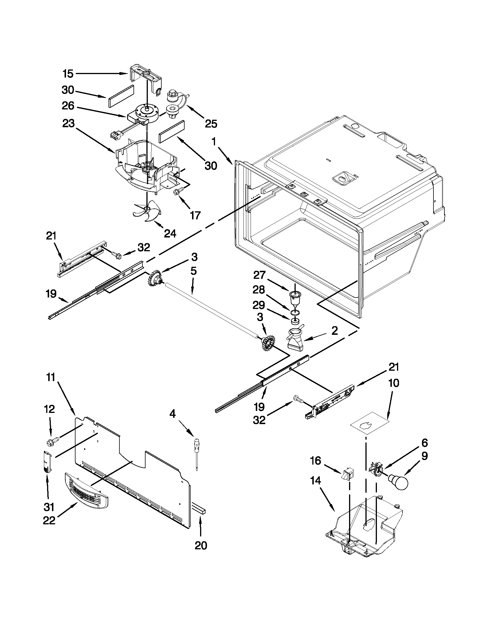 FREEZER LINER PARTS