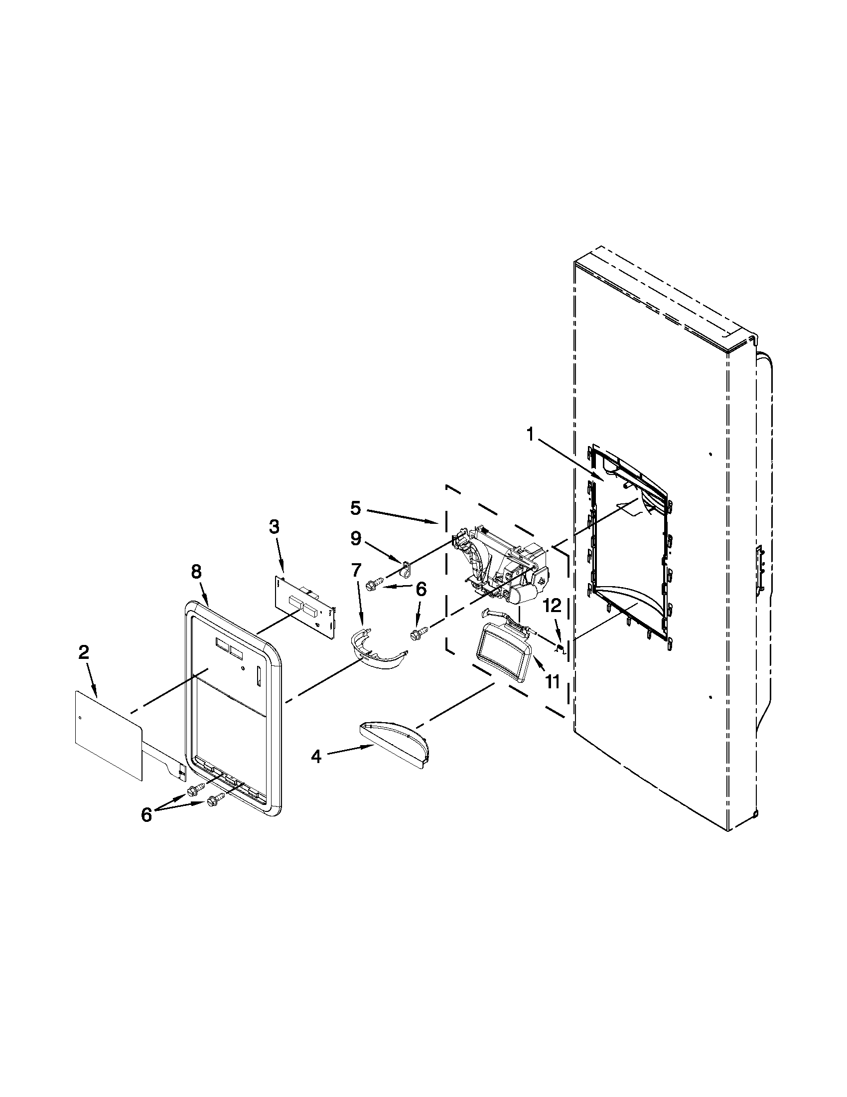 DISPENSER FRONT PARTS