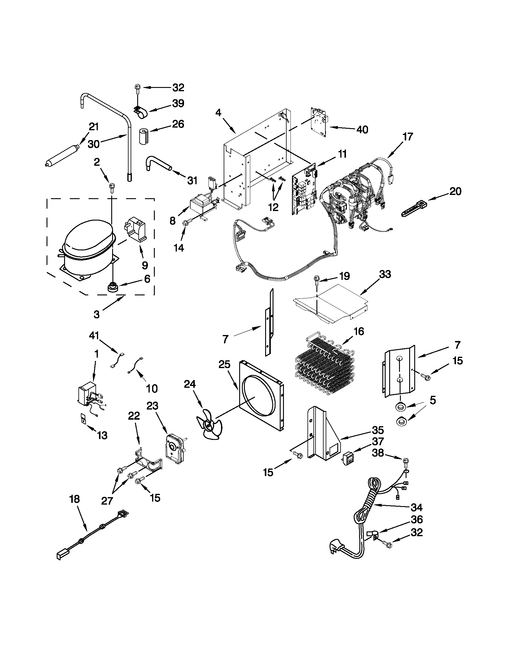 Upper unit parts