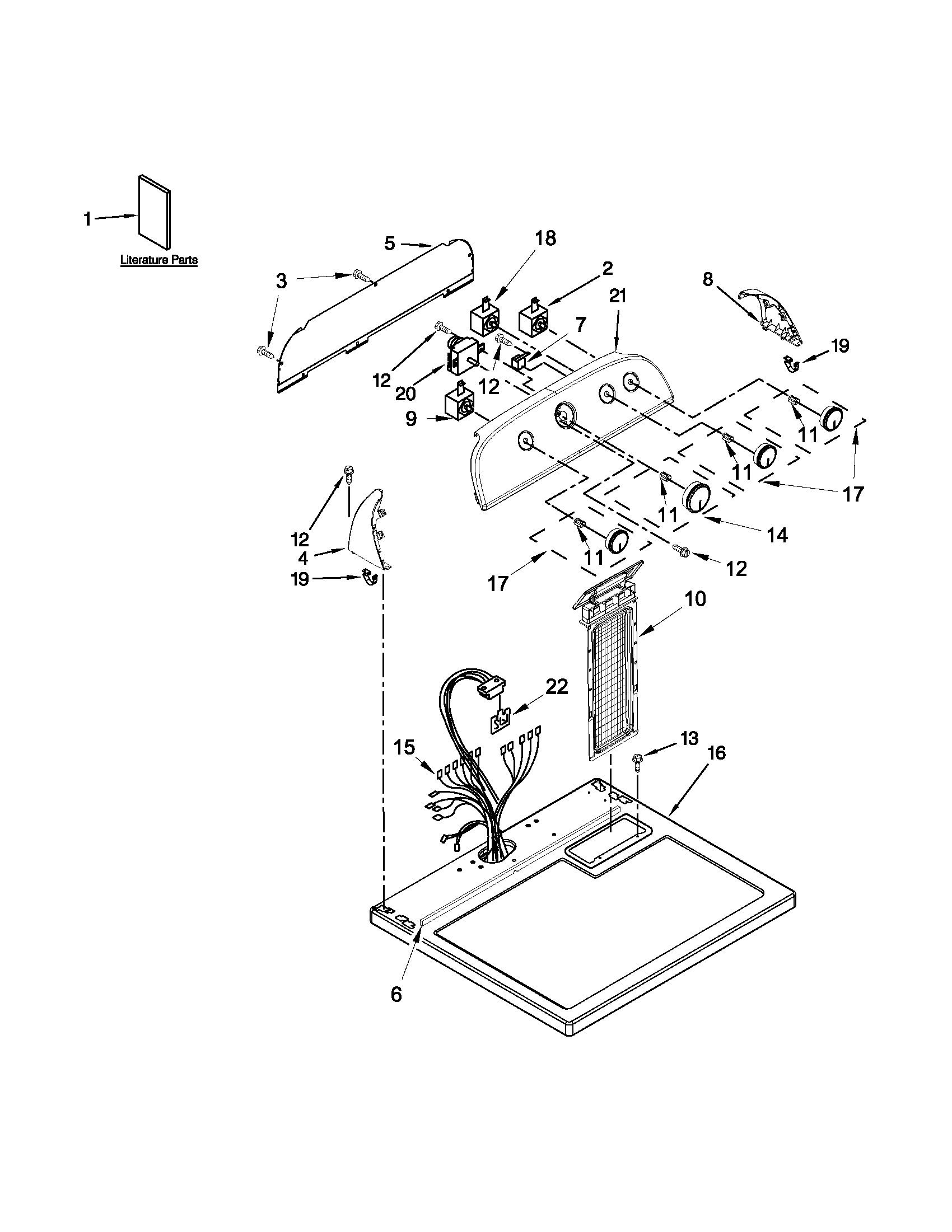 TOP AND CONSOLE PARTS