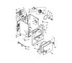 Whirlpool YWED4850BW0 cabinet parts diagram