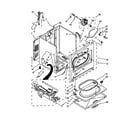 Whirlpool WGD4850BW0 cabinet parts diagram
