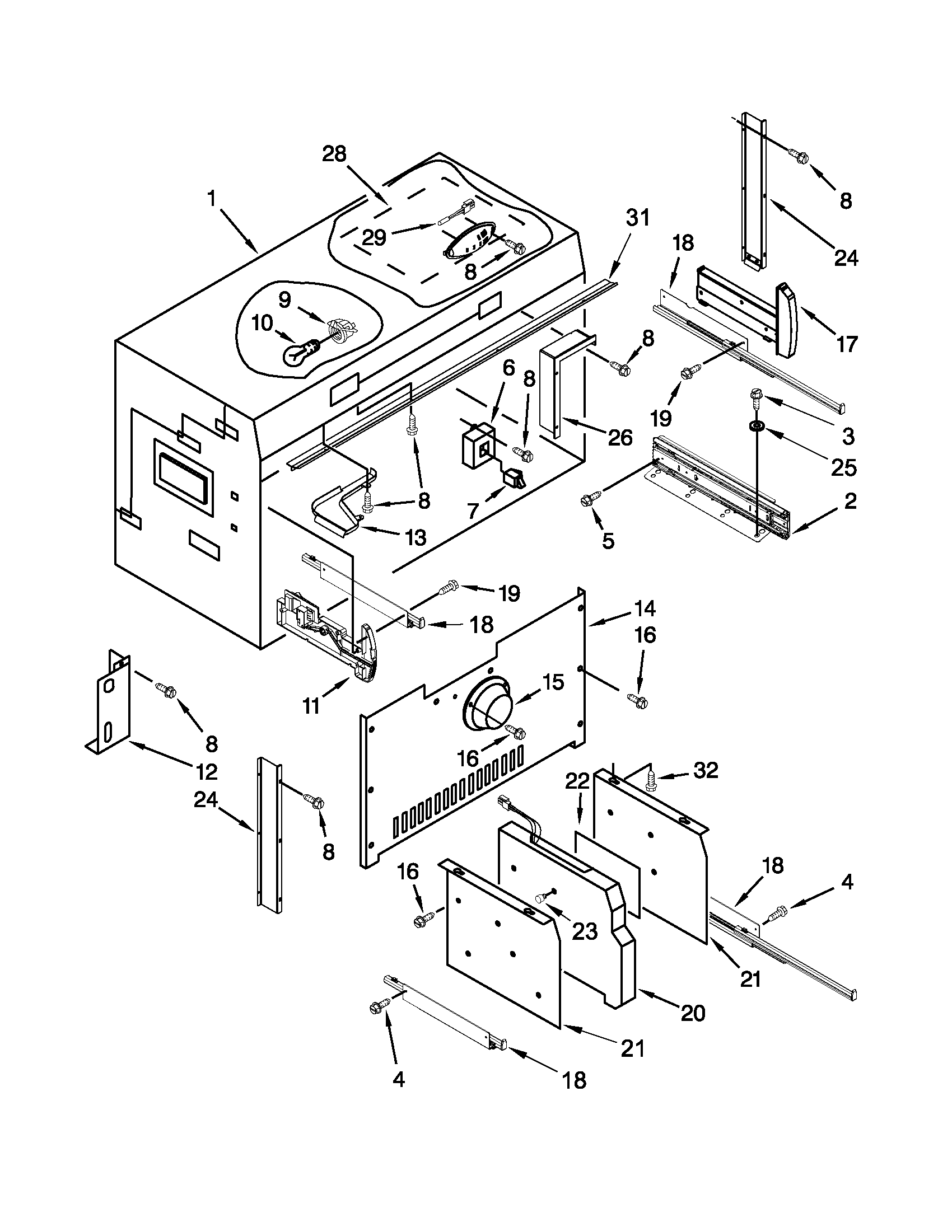Freezer liner parts