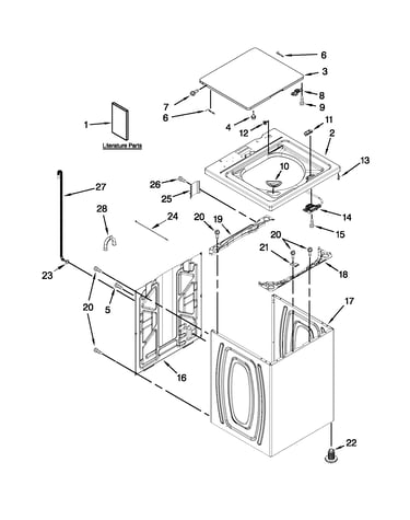 Top and cabinet parts