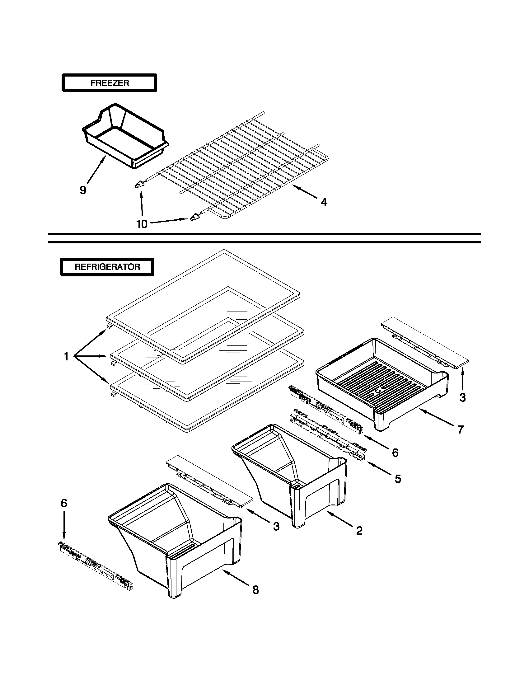 Shelf parts