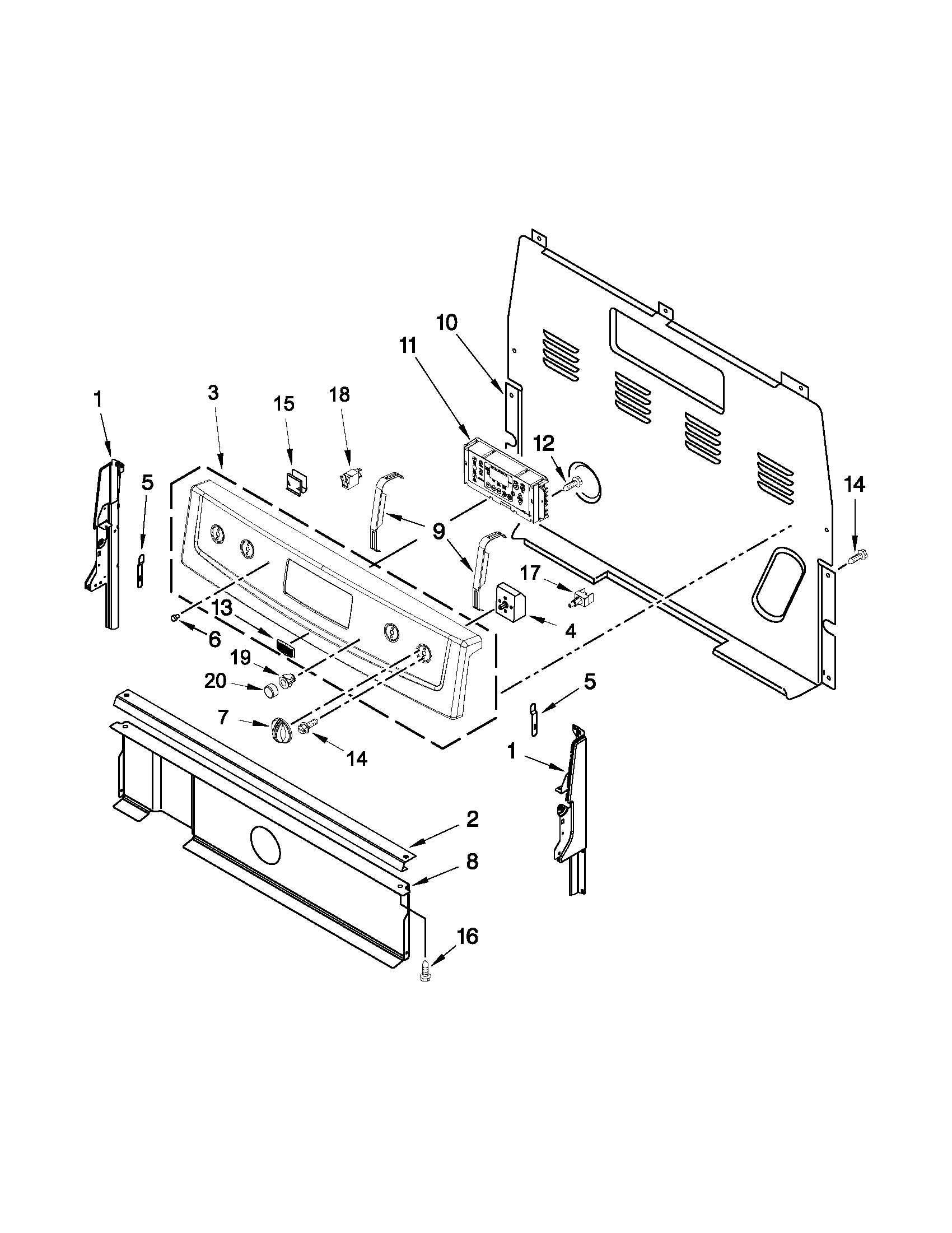 CONTROL PANEL PARTS