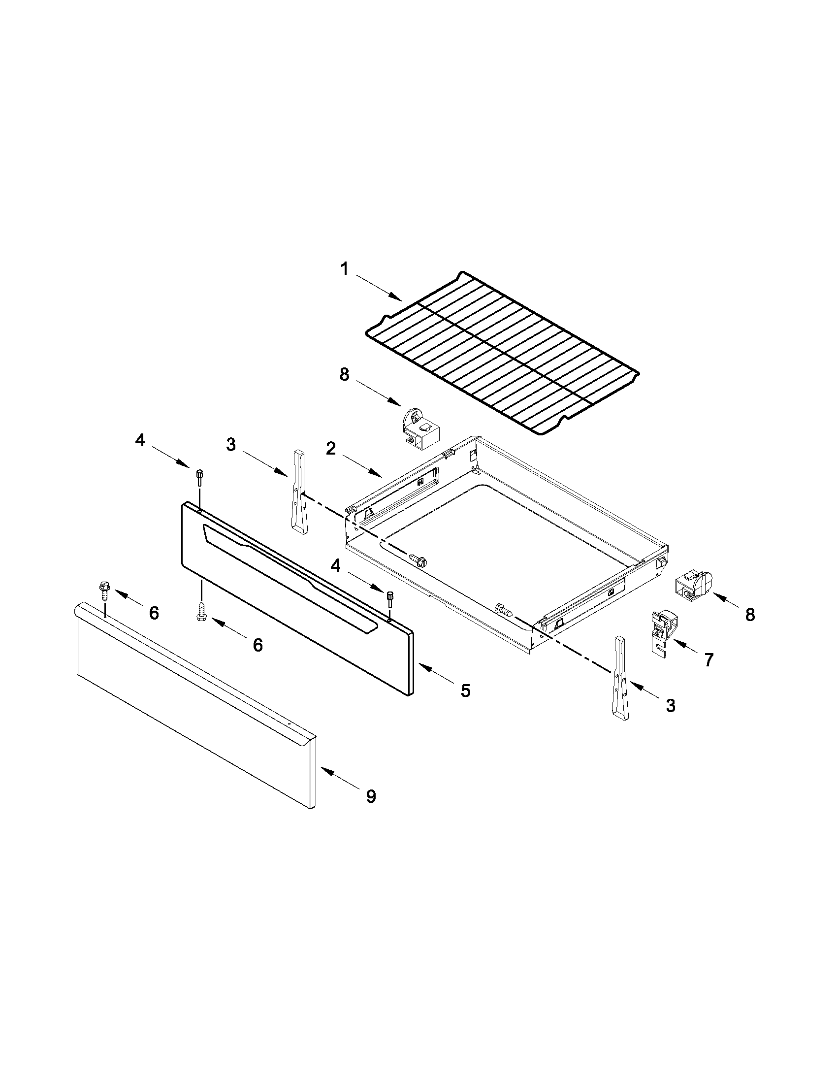 DRAWER AND RACK PARTS