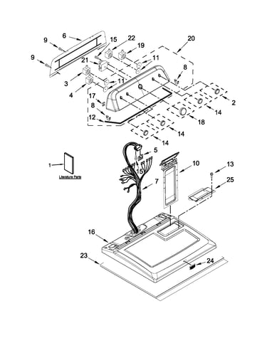 Top and console parts