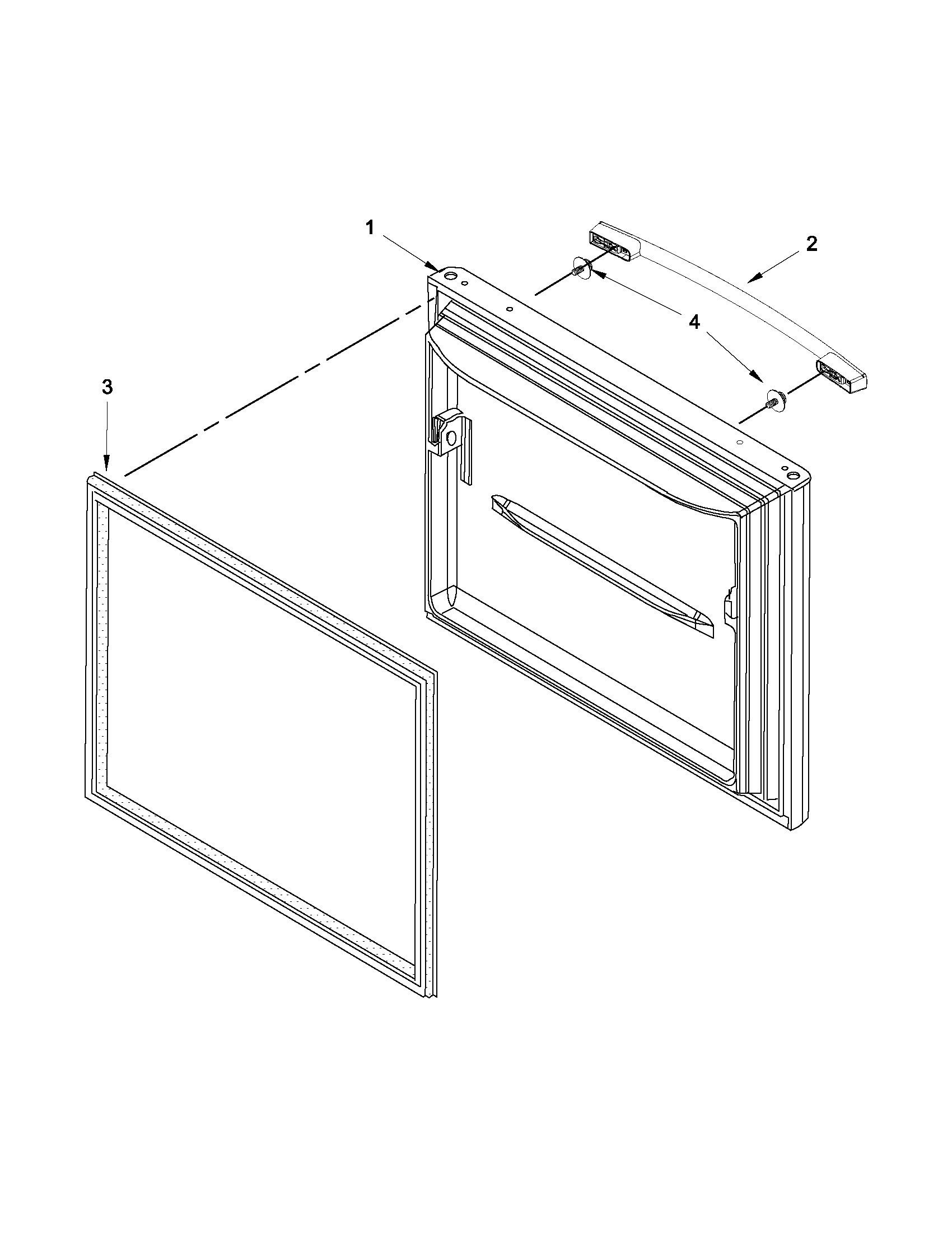 Freezer door parts