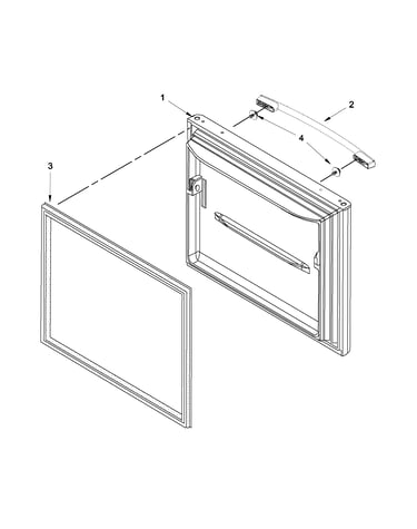 Freezer door parts