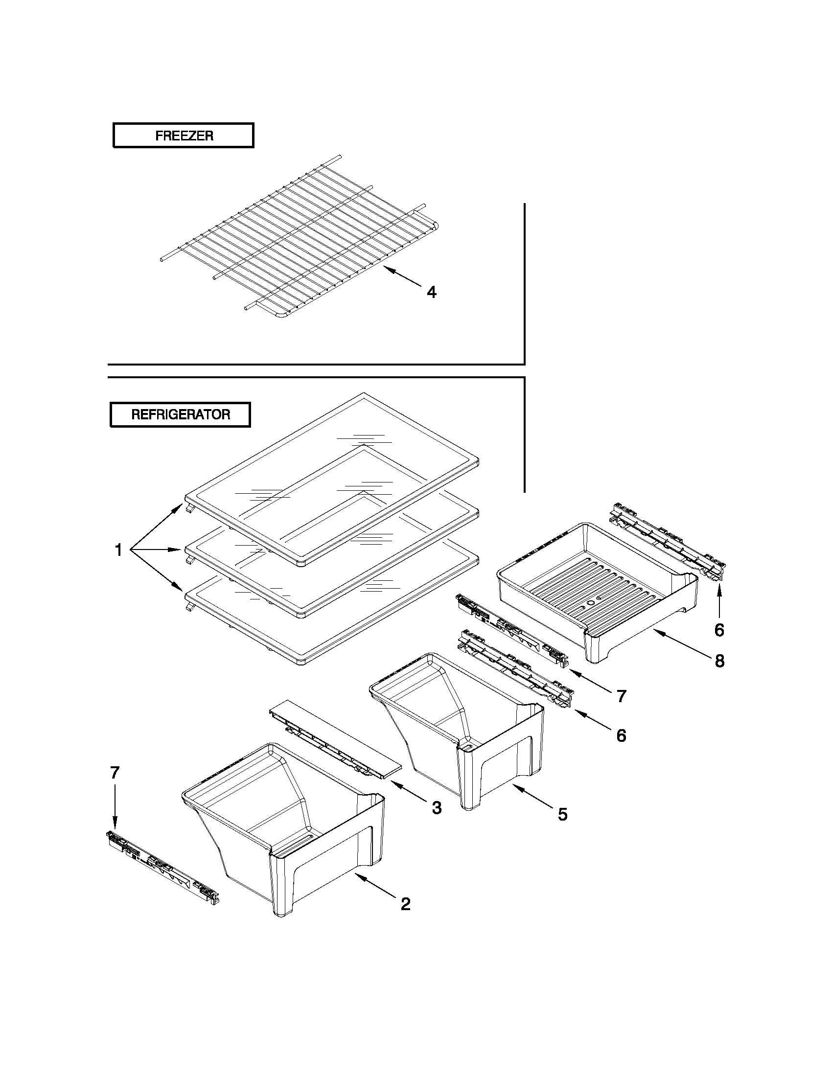 Shelf parts
