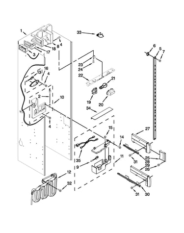 Refrigerator liner parts