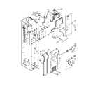 KitchenAid KSSC42QVS06 freezer liner and air flow parts diagram