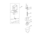 KitchenAid KSSC42QVS06 motor and ice container parts diagram