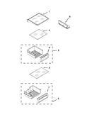 Refrigerator shelf parts