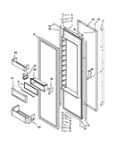 Refrigerator door parts