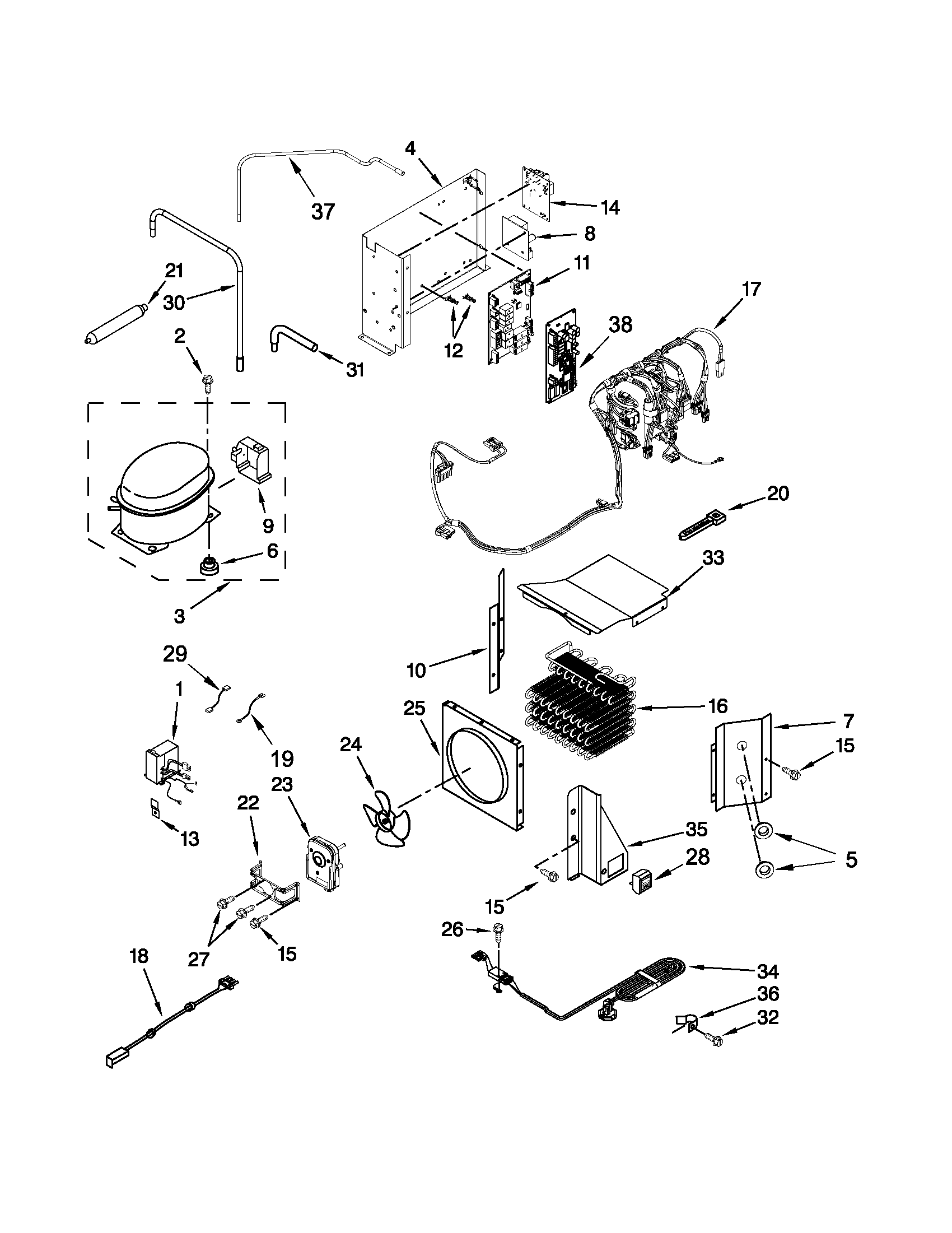 Upper unit parts