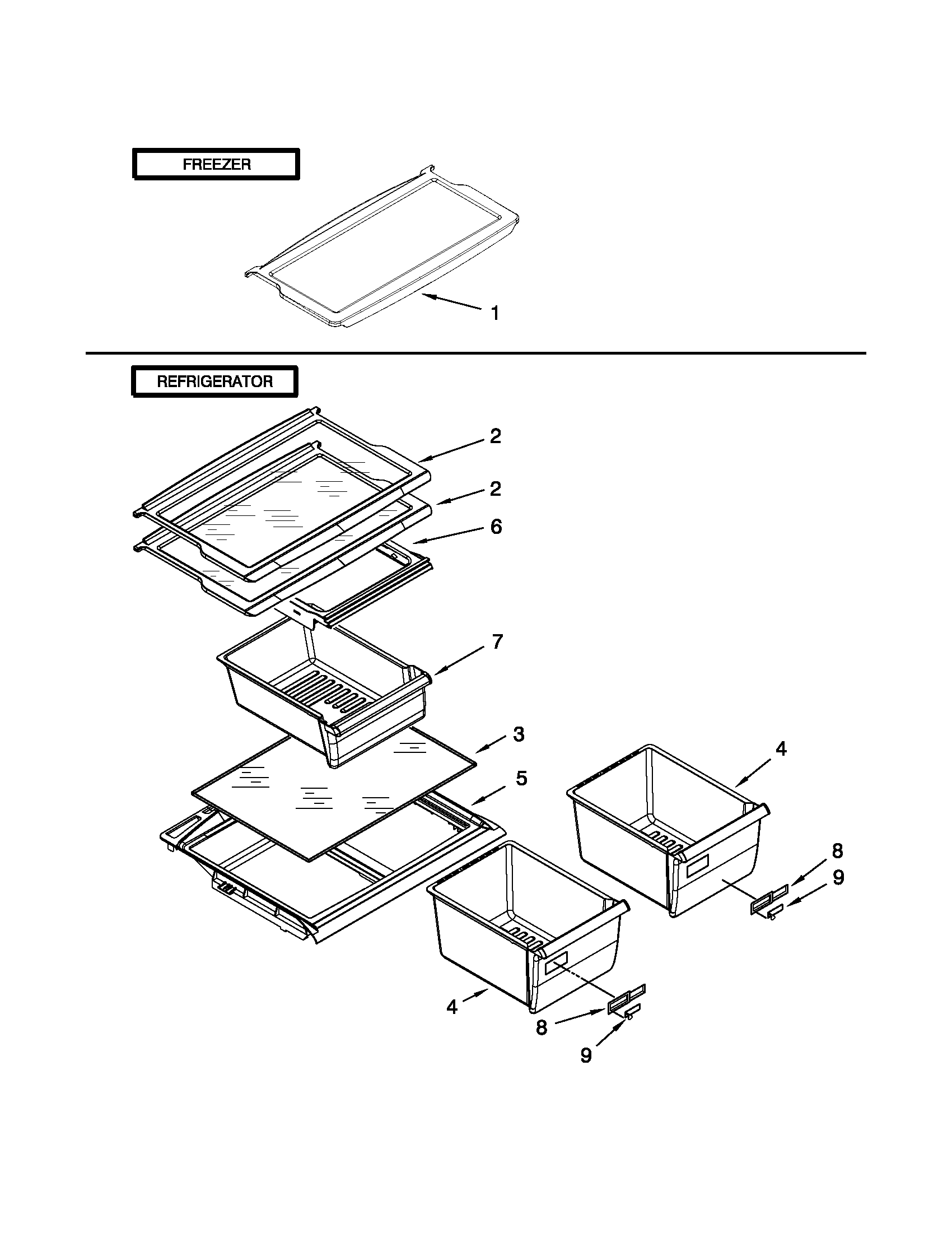 Shelf parts