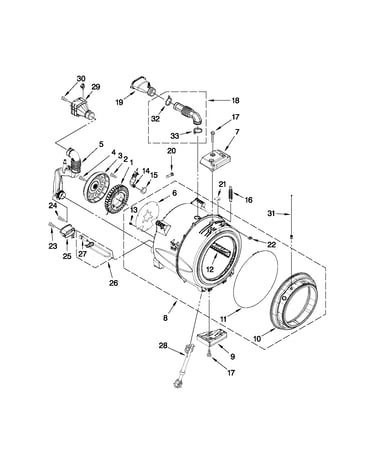 Tub and basket parts